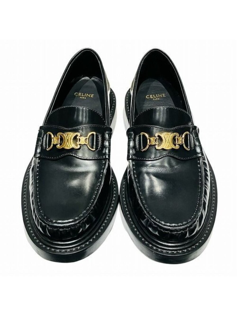 Celine Triomphe Universite Loafers Leather Shoes